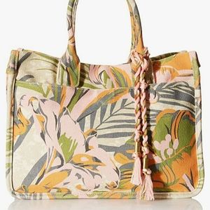 Vince Camuto Printed Canvas Tote "Orla"